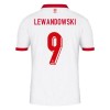 Officiële Voetbalshirt Polen Lewandowski 9 Thuis EK 2024 - Heren